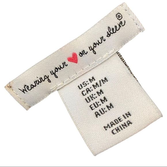 Wearing your heart on your sleeve wear 2 ways crossover sleeve sweater M nwt - Picture 5 of 7